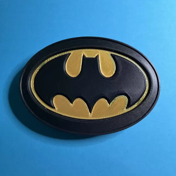 Batman Logo Snaplock Belt Buckle - Model preview 1