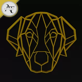 Dog - Geometric - 2D Wall Art Decor