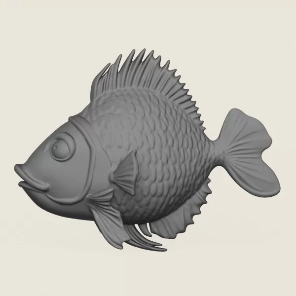 Fish 10 Print Ready 3D Model - Model preview 3