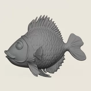 Fish 10 Print Ready 3D Model - Model thumbnail 3