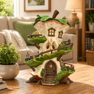 Enchanted Apple Core House STL File for 3D Printing - Model thumbnail 2