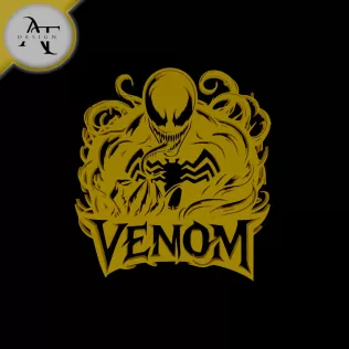 Venom - Marvel - Silhouette - 2D Wall Art Decor
