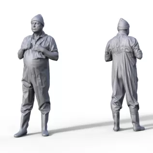 Figure for ship model fishing boat