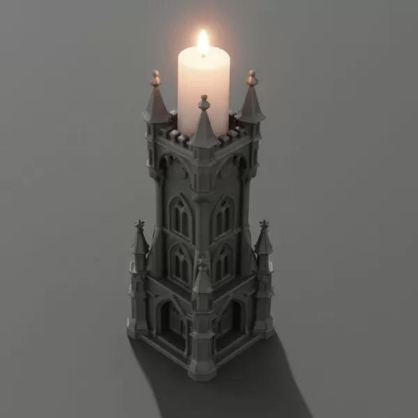 Gothic Candle Tower – Moonspire - Model preview 1