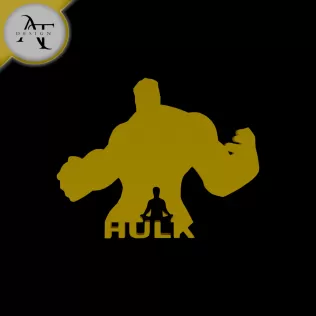 Hulk - Marvel - Silhouette - 2D Wall Art Decor