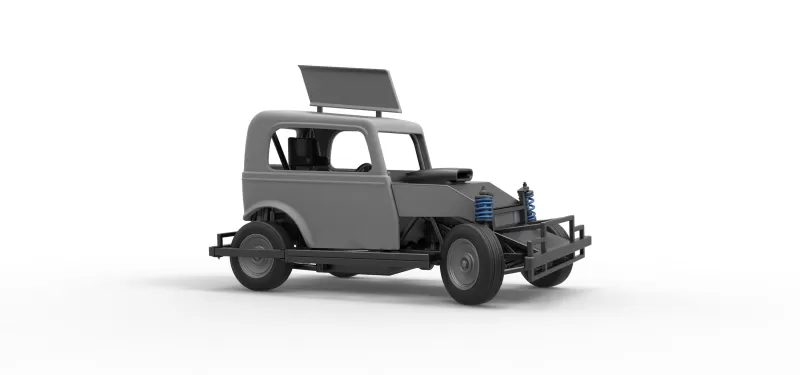 New Zealand Ministock car while turning Scale 1:25 - Model preview 25