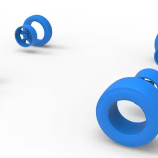 Wheel Set of Gasser Version 3 Scale 1:25 - Model thumbnail 10