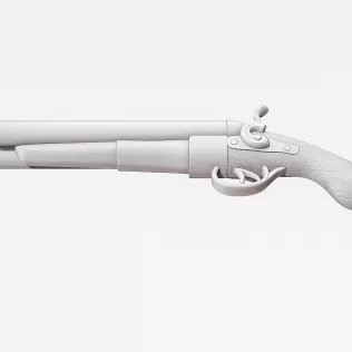 Sawed‑Off Shotgun #RoZ - Model thumbnail 5