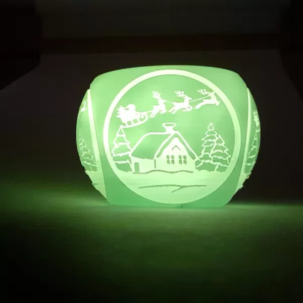 Storm-Light with christmas drawings - Model preview 1