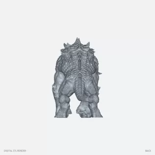 Armored Horned Brute - 100 mm STL