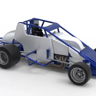 Pavement Silver Crown Car Scale 1:25 - Model thumbnail 24