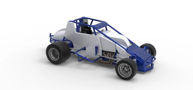 Pavement Silver Crown Car Scale 1:25 - Model preview 24