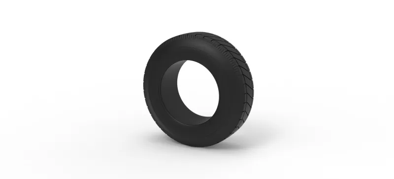 Vintage dirt tire Version 3 Scale 1:25 - Model preview 7