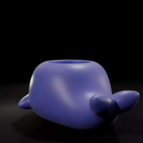 Cute Creature Candle Holder - 3D Printable Model - Model preview 4