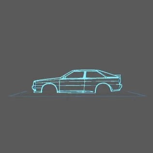 Audi - Quattro 1990 Wall Art