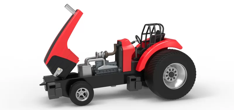 Pro Stock Pulling Tractor Version 6 Scale 1:25 - Model preview 21
