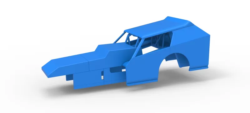 Shell of Vintage Dirt Modified stock car Version 8 Scale 1:25 - Model preview 1