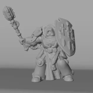Warrior of the Imperium A Detailed 3D Model for 3D print model - Model thumbnail 4