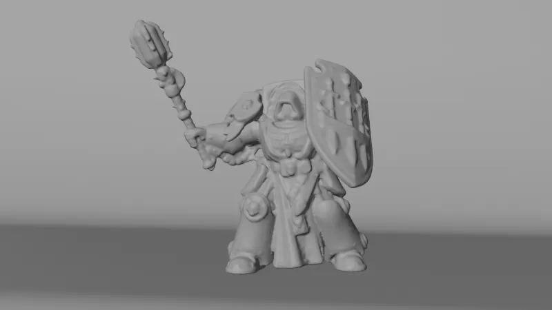 Warrior of the Imperium A Detailed 3D Model for 3D print model - Model preview 4