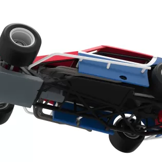 Vintage Asphalt Modified stock car V10 Scale 1:25 - Model thumbnail 3