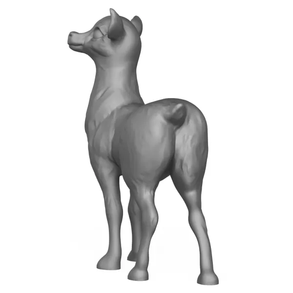 3D Printable Deer Fawn Animal - Model preview 4