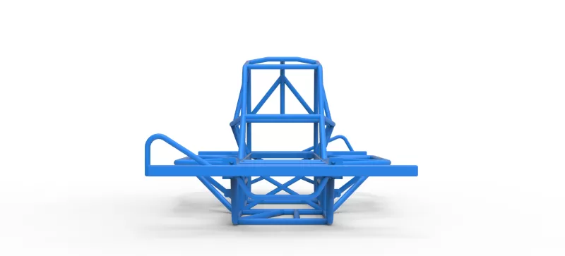 Frame of BriSCA Micro Formula 2 Stock Car Scale 1:16 - Model preview 5