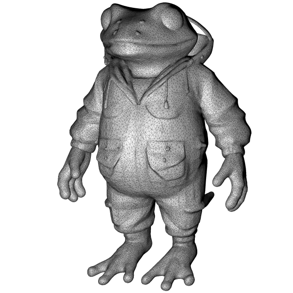 Frog & Shark Creature Pack – Amphibian Ocean Character Kitbash - Model preview 5