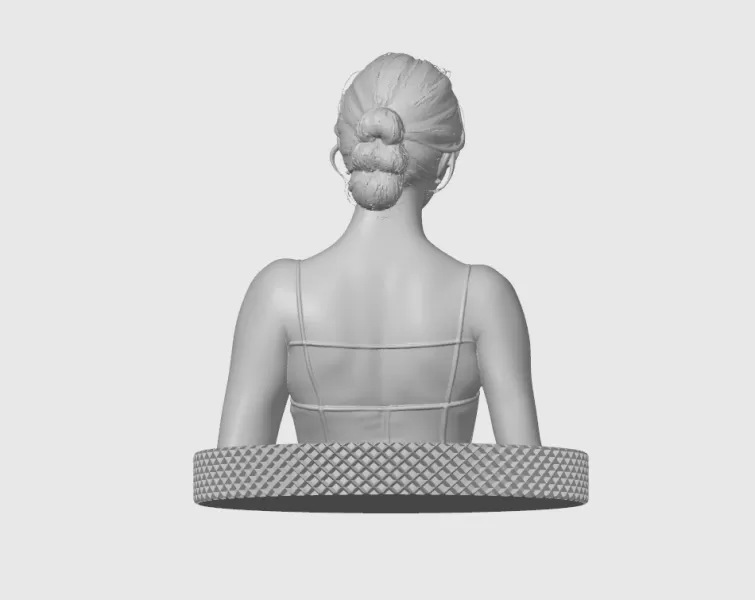 Emma Stone 3D Model Print - Model preview 7