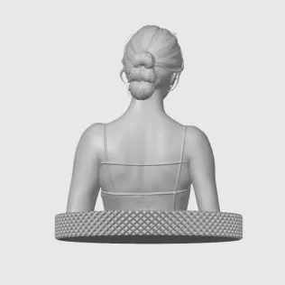 Emma Stone 3D Model Print - Model thumbnail 7