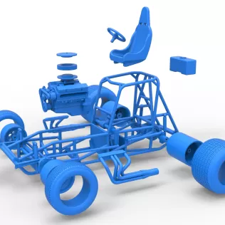 Vintage Sprint car Base Version 2 Scale 1:25 - Model thumbnail 28