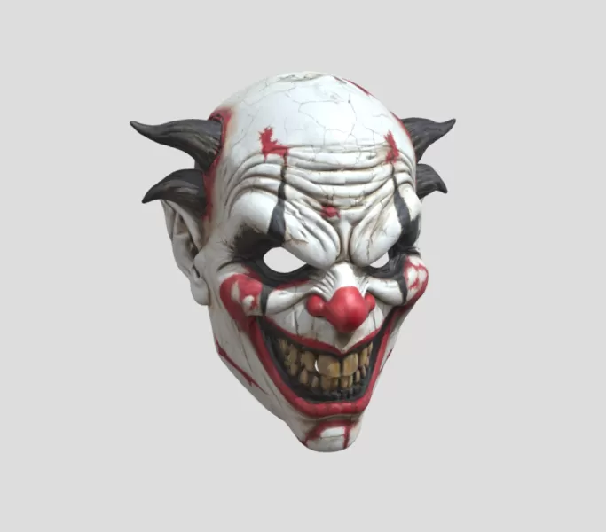 Evil Clown Mask - Model preview 1