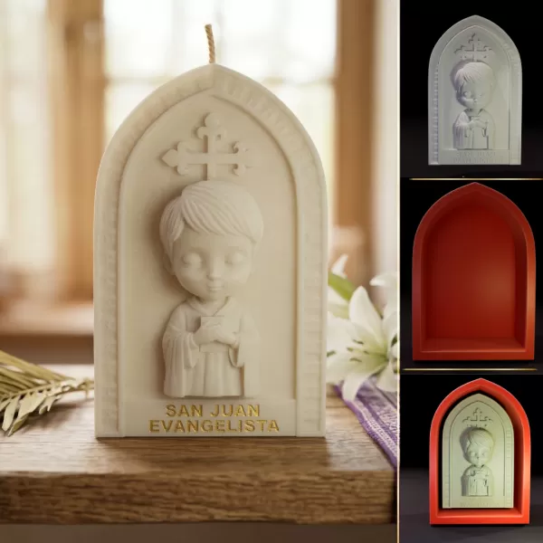 San Juan Evangelista (Estilo Chibi) - Modelo Imprimible - Model preview 1