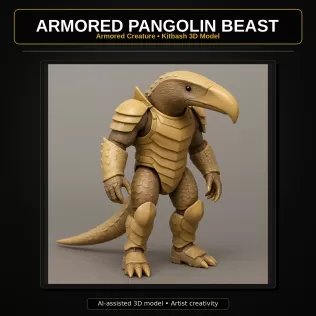 Creature Mech Beasts Kitbash High-Poly 3D Model Pack - Model thumbnail 10