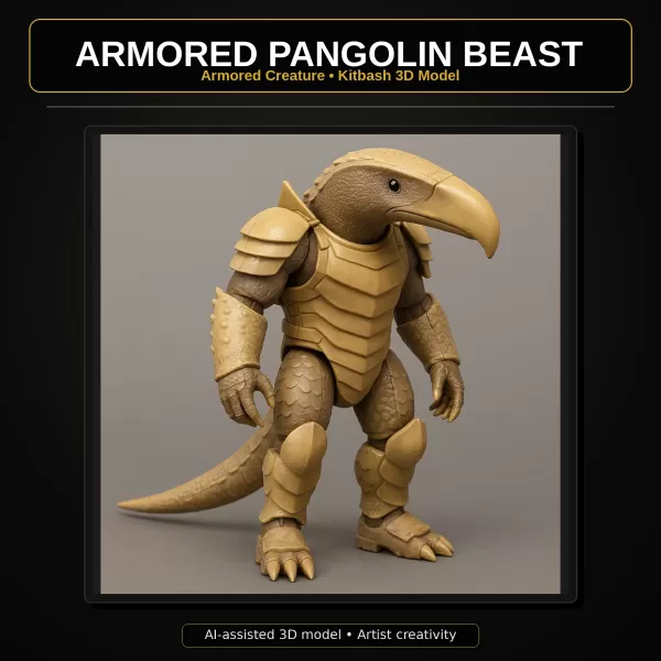 Creature Mech Beasts Kitbash High-Poly 3D Model Pack - Model preview 10