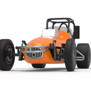 Dirt Silver Crown Champ car Version 2 Scale 1:25 - Model thumbnail 6