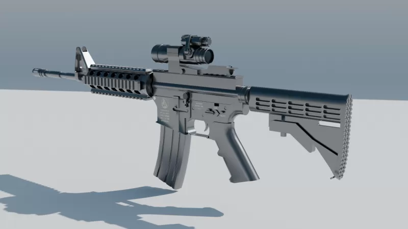Rifle - M4 Carbine - Model preview 1