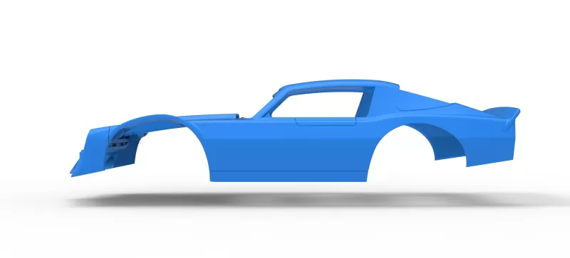 Shell of Vintage Dirt late model Race car Scale 1:25 - Model preview 8