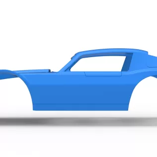 Shell of Vintage Dirt late model Race car Scale 1:25 - Model thumbnail 8