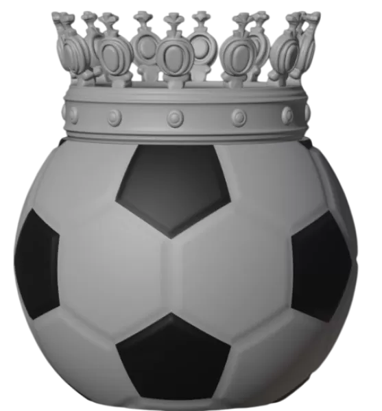 KING OF FOOTBALL – PREMIUM TROPHY 3D MODEL - Model preview 6