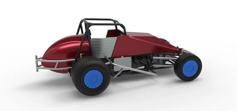 Vintage Dirt Silver Crown Car Scale 1:25 - Model preview 20