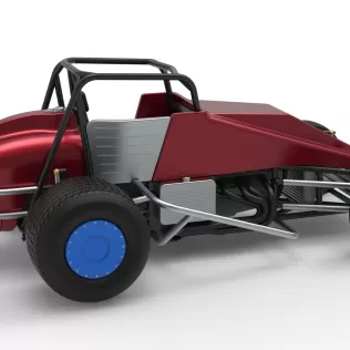 Vintage Dirt Silver Crown Car Scale 1:25 - Model thumbnail 20