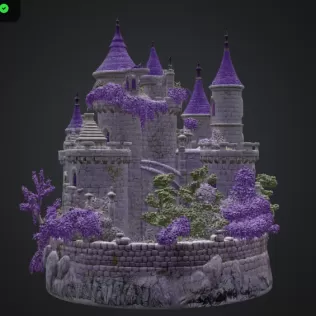 Lavender Bloom Castle STL File for 3D Print - Model thumbnail 9