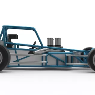 Vintage Supermodified stock car Base Version 3 Scale 1:25 - Model thumbnail 22