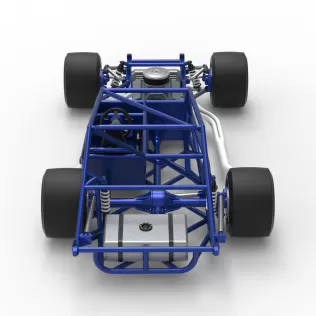 Vintage Asphalt Modified stock car Base V6 Scale 1:25 - Model thumbnail 17