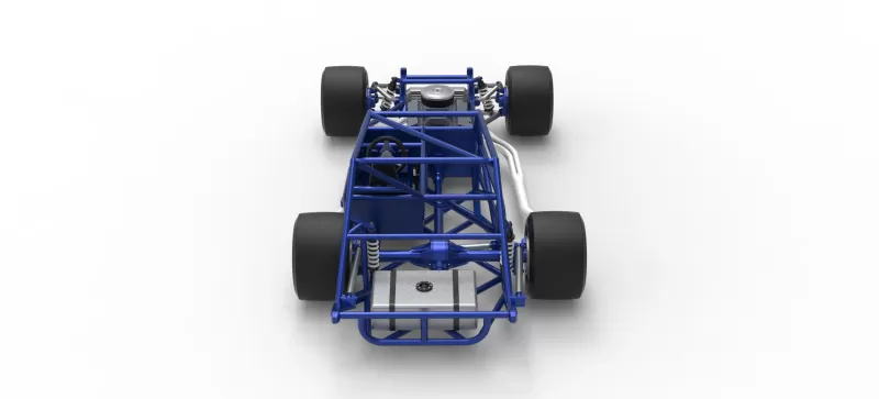 Vintage Asphalt Modified stock car Base V6 Scale 1:25 - Model preview 17