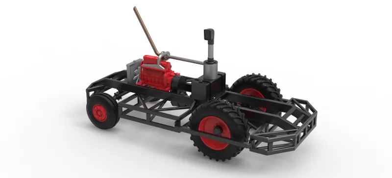 Chassis of Racing Combine Harvester Scale 1:25 - Model preview 19