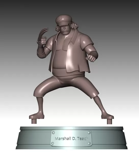 Marshall D Teach Young - One Piece - Model preview 9