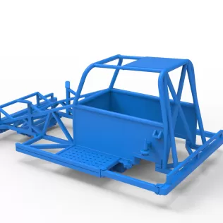 Frame of New Zealand Ministock car Version 3 Scale 1:25 - Model thumbnail 9
