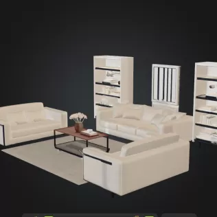 Livingroom furniture set - Model thumbnail 2