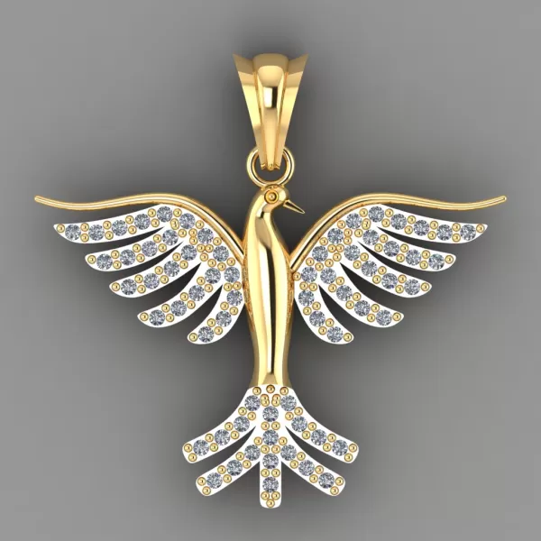 Bird Pendant - Model preview 1